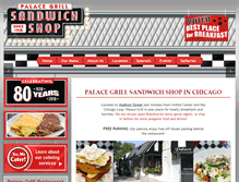 Tablet Screenshot of palacegrillonmadison.com